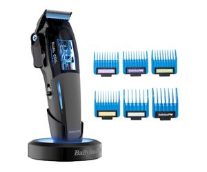 BaBylissPRO Cortapelos de doble bobina; cortadora de pelo profesional, carcasa totalmente metálica, rendimiento de corte de precisión, cortadora inalámbrica de grado de peluquería