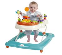 Babylo Paseador giratorio con actividades y juegos electrónicos, altura ajustable y asiento giratorio acolchado de 120 grados.