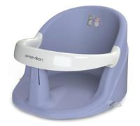 BABYLON Asiento Bañera Bebé Nemo - Silla Bañera Bebe Antideslizante con 4 Ventosas, Asiento baño Bebe Bañera desde 6 Meses, Adaptador y Soporte Baño Bebé para Ducha y Bañera, morado/blanco
