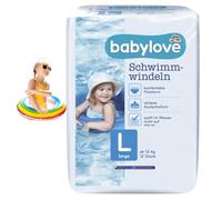 babylove Pañales de natación tamaño L, a partir de 12 kg, 1 x 12 unidades