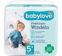 babylove pañales Premium activo Plus Tamaño 5 +, juniorplus 13 - 27 Kg, 34 St
