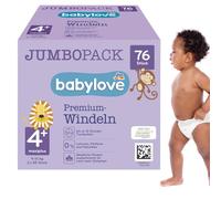 Babylove Pañales premium activos (tamaño 4+ y Maxiplus 9-20 kg) Jumbo Pack 2 x 38 unidades, 76 St