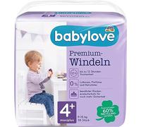 babylove Pañales premium tamaño 4+, maxiplus 9-20 kg, 1 x 38 unidades
