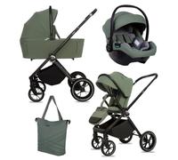 BabyLux® Carrito Bebe 3en1 GAVIA, Conjunto de Cochecito Ligero y Plegable