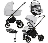 BabyLux® Carrito Bebe 4en1 ROSSO, Conjunto de Cochecito Ligero y Plegable Que Incluye Capazo, Silla de Paseo, Portabebés i-Size, Base Isofix, Bolso Cambiador y Más Accesorios 0-22kg, Protección UV 50+