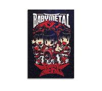 Babymetal - Póster musical de ángel, 2 pósteres decorativos, lienzo, póster de pared e imagen artística moderna para decoración de dormitorio familiar, 30 x 45 cm