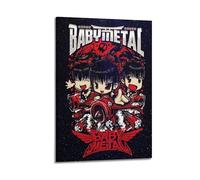 Babymetal - Póster musical de ángel, 2 pósteres decorativos, lienzo, póster de pared e imagen artística moderna para decoración de dormitorio familiar, 20 x 30 cm