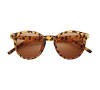 BABYMOCS Gafas de sol clásicas para niños de 1,5 a 7 años, protección UV400 y categoría 3, sin BPA, certificado CE e ISO, diseño sueco para niños y niñas, incluye bolsa protectora, leopardo