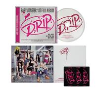 BABYMONSTER - 1st Full Album [DRIP] (Jewel Case Ver.) Sleeve + Jewel Case + Postcard + CD + Photobook + Photocards + 4 Extra Photocards