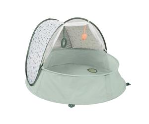 Babymoov Aquani Provence, 3 en 1 zona de juego, piscina y tienda anti-UV FPS 50+ para bebé, mosquitera y avance plegables, colchoneta de estimulación & juguetes incluidos, desde el nacimiento