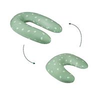 Babymoov B.Love - Almohada de algodón orgánico 2 en 1 para Embarazo y Lactancia, a Prueba de toxicidad y Certificado Oeko-Tex®, Color Verde