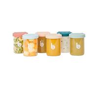 Babymoov ISY BOWLS - 6 botes de conservación de cristal 250ml