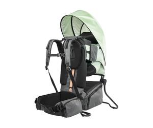 Babymoov Mochila portabebés para senderismo Moov & Hike+: ergonómica con asiento ajustable y reposacabezas acolchado, con capota y funda para la lluvia, bolsa de almacenaje 10l (1, Verde)