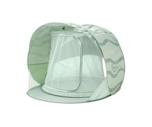 Babymoov Moov & Protect Tienda Anti-UV Refrescante - Alta Protección Anti-UV UPF 50+ - Sistema Pop Up - Gran Tienda Anti-UV de Playa - Mosquitera de Malla Fina, Laguna Verde
