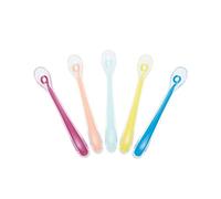 Babymoov Set de 5 cucharas de silicona, apto para el lavavajillas