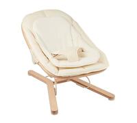 Babymoov Swoon Flow - Hamaca para bebé | Ergonómica y Evolutiva - Confort sostenible con Algodón Orgánico y Madera FSC - 3 posiciones de Reclinado y Balanceo Natural