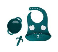Babymoov Vajilla 6-12 meses de 3 piezas FIRST'ISY Perro verde de Babymoov