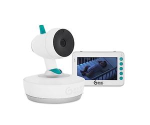 Babymoov YOO Moov Vigilabebé con Cámara Motorizada, Pantalla LCD Color de 4.3", Visión Nocturna, Rotacion 360°, Lamparita y Nanas, Alcance 300 m