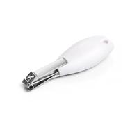 Babyono Cortaúñas para bebés y niños, tijeras para uñas pequeñas, con mango ergonómico, acero inoxidable (color blanco)