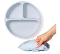 BabyOno Placa de silicona con ventosa azul