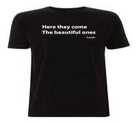 BabyPaper Camiseta de Suede Beautiful Ones Song Lyrics Coming Up Album Brett Anderson camiseta negra, Negro , XL