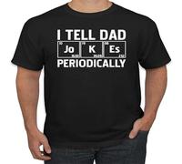BabyPaper I Tell Dad Jokes Periodically Dad Humor Mens Father's Day T Shirt T-Shirt Black, Negro , L