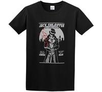 BabyPaper Jack The Ripper London Killer 97 O Neck Men Camiseta negra, Negro , S