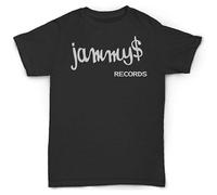 BabyPaper Jammy'S Records - Camiseta Dub 45 Reggae Perry Ska Boogie, Jazz, Funk, Soul, Boogie camiseta negra, Negro , M