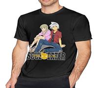 BabyPaper Men's Soul Eater Short Sleeve T-Shirt T-Shirt Black, Negro , XL