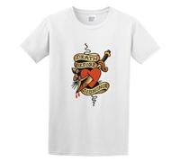 BabyPaper Sailor Jerry Tattoo Death Before Dishonor Men Adult Short Sleeve White, blanco, XXL