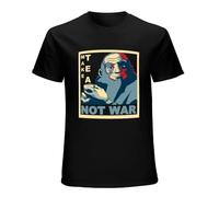 BabyPaper Uncle Iroh Make Tea Not War Funny Graphic Men's T-Shirt Cotton Black XXL