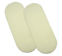 BabyPrem Bebé 2 Sábanas Bajeras de Algodón Moisés Cuna Capazo 70 x 40 cm 2 Crema