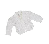 Babyprem Bebé Cárdigan Rebeca Chaqueta de Punto Ropa Encaje Niñas 68-74cm Blanco
