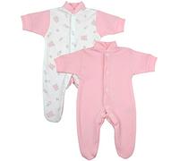 BabyPrem Bebé Prematuro Conjunto 2 Pijama Mameluco Oso Ropa de Algodón Niñas 0-32cm ROSA