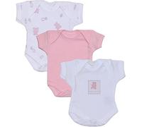 Babyprem Bebé Prematuro Conjunto 3 Chalecos de Bodies Mono Ropa Algodón Rosa Niñas 44-50cm Oso Rosa P3