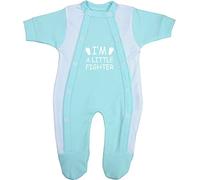 Babyprem Bebé Prematuro Pijama Mameluco Ropa Niños Niñas Little Fighter 32-38cm Turquesa