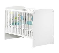 BabyPrice Cuna de 60 x 120 cm | Cuna de bebé ajustable en altura en 3 posiciones | Colección Basic | Fabricado en Francia por Sauthon
