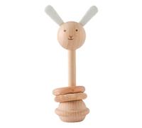 Babyrassel Gehäkelt Greifling Baby Holz gehäkelte Babyrassel Handmade Rassel Greifling Baby Rassel Beißring Holz Babyrassel Greifling Spielzeug Häkel Rassel mit Holz Ring Greifringe Baby