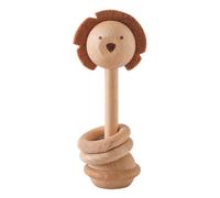 Babyrassel Gehäkelt Greifling Baby Holz gehäkelte Babyrassel Handmade Rassel Greifling Baby Rassel Beißring Holz Babyrassel Greifling Spielzeug Häkel Rassel mit Holz Ring Greifringe Baby
