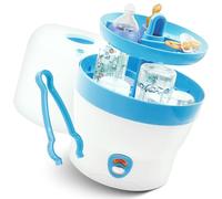 Babyruf BS 29b Esterilizador para biberones | Esterilizador de vapor y vaporizador | hasta 6 botellas | Fácil de usar | Equipo inicial para bebés recién nacidos | Limpiador de biberones | Accesorios