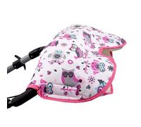 Babys-Dreams Manoplas para empujar carro de bebé, hechas de lana de cordero, calienta tus manos, con diseño de lechuzas, 13 colores distintos §1