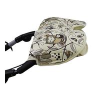 Babys-Dreams Manoplas para empujar carro de bebé, hechas de lana de cordero, calienta tus manos, con diseño de lechuzas, 13 colores distintos §3