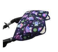 Babys-Dreams Manoplas para empujar carro de bebé, hechas de lana de cordero, calienta tus manos, con diseño de lechuzas, 13 colores distintos $7