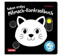 Babys erstes Mitmach-Kontrastbuch: Spielbuch mit starken Kontrastbildern für Kinder ab 3 Monaten