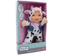 Baby's First 12 """" Farm Animal Friends Vacacas Soft & Cuddly Singing Musical Doll Sings Old McDonald tena una granja