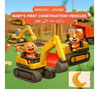 Baby's First Construction Vehicles - مركبات البناء الأولى للطفل | English-Arabic Bilingual Children's Book | 32 Construction Vehicles | Ages 0-3: 32 ... & Luna - Baby's First Words (English-Arabic))