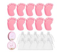 Babys Reveal Gift - Recuerdos de fiesta artesanal, jabón de pies de infante, juego de recuerdos de fragancia natural con bonito diseño de símbolos | Asistentes a reuniones de aniversario nupcial