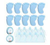 Babys Reveal Gift - Recuerdos de fiesta artesanal, jabón de pies de infante, juego de recuerdos de fragancia natural con bonito diseño de símbolos | Asistentes a reuniones de aniversario nupcial