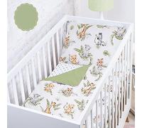 BABYSAFE Baby Safe - Funda nórdica para cuna recién nacida, 135 x 100 cm, 100% algodón orgánico, certificado Oeko-Tex, sábanas para cama individual, juego de ropa de cama para bebé, selva
