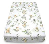 BabySafe Sábana Bajera Ajustable Cuna y Minicuna 100% Algodón Oeko-Tex Certificado, Cubrecolchón Transpirable, Esquinas Elásticas | 120x60 cm - Pattern 12